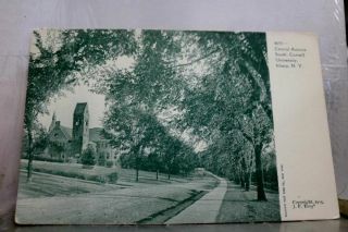 York Ny Ithaca Cornell University Central Avenue South Postcard Old Vintage