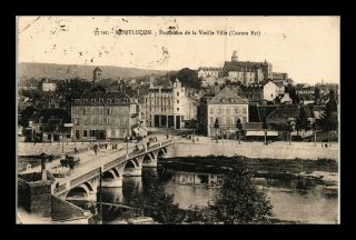 Dr Jim Stamps View Of City And Bridge Montlucon France Postcard