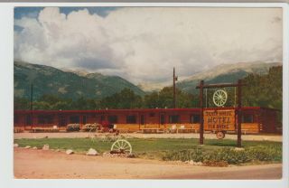 Silver Wheel Motel,  Buena Vista,  Colorado,  1950 - 1960s Postcard