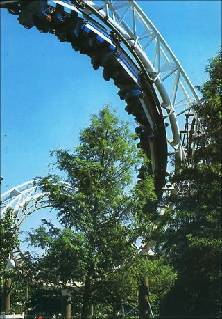 Amusement Park Ride: Cannonball Roller Coaster,  Opryland Usa,  Nashville,  Tn.