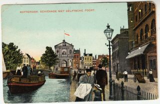 Rotterdam - Schiekade Met Delftsche Poort - Netherlands - 1908 Postcard