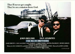 Postcard Of The Blues Brothers John Belushi Dan Aykroyd Movie 1