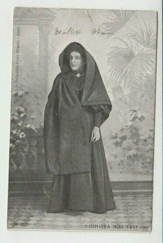 Postcard.  Maltese Woman.  Signora Maltese.