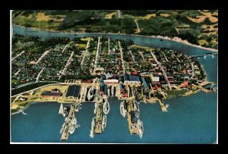 Us Postcard Aerial View Bremerton Puget Sound Navy Yard Seattle Washington