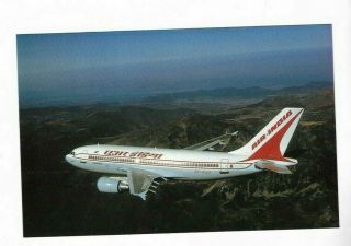 Air India Ssued A310 Postcard
