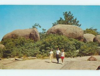 Pre - 1980 Elephant Rocks - Rock Formation At Graniteville Ironton Mo Q0233
