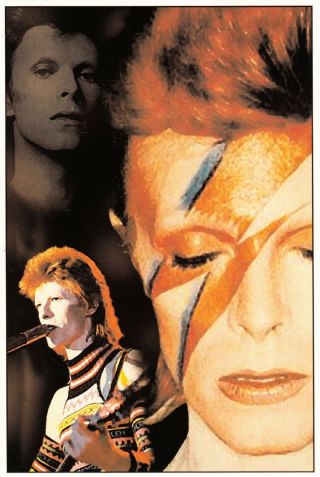 David Bowie Aladdin Sane Ziggy Stardust Modern Postcard