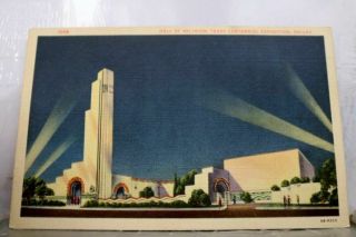 Texas Tx Centennial Exposition Dallas Postcard Old Vintage Card View Standard Pc