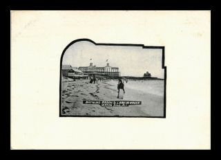 Dr Jim Stamps Us Bathing Beach Larkin House Watch Hill Rhode Island Postcard