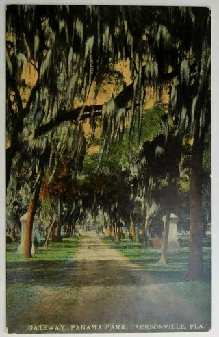 C1910 Postcard - Gateway Panama Park Jacksonville,  Fla.
