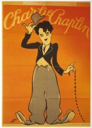 Charlie Chaplin France 1946 Image Modern Postcard