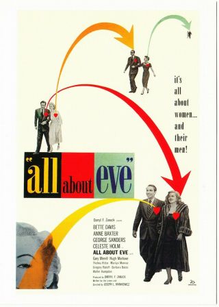 Postcard Of All About Eve Bette Davis Movie