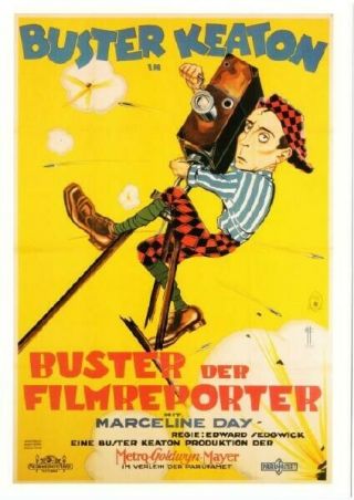 Postcard Of The Cameraman Buster Keaton Movie German