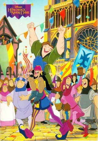 Postcard Of The Hunchback Of Notre Dame Disney Movie
