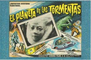 Postcard Of Planeta Bur - El Planeta De Las Tormentas Scifi Movie Spanish