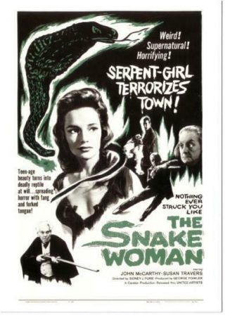 Postcard Of The Snake Woman Horror Movie