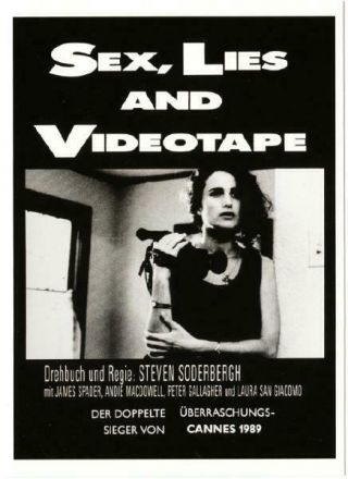 Postcard Of Sex Lies And Videotape Movie German