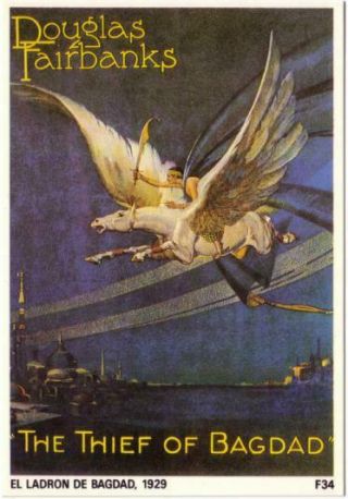 Postcard Of The Thief Of Bagdad Douglas Fairbanks Movie 2