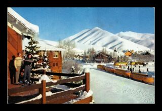 Dr Jim Stamps Us Meetings Place Sun Valley Idaho Union Pacific Railroad Postcard