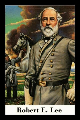 Dr Jim Stamps Us General Robert E Lee Civil War Topical Postcard