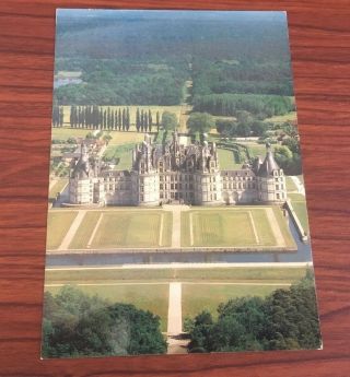 Les Chateaux De La Loire Chambord French Castle Vintage Post Card Unposted