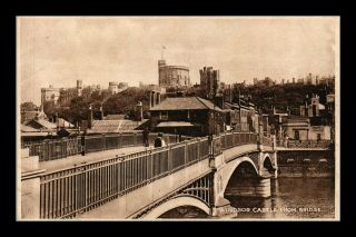 Dr Jim Stamps Windsor Castle Bridge View United Kingdom Postcard