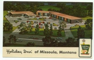 Missoula Mt Holiday Inn Hotel Postcard - Montana