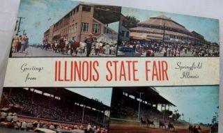 Illinois Il State Fair Springfield Postcard Old Vintage Card View Standard Post