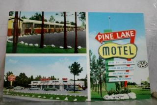 Alabama Al Pine Lake Motel Montgomery Postcard Old Vintage Card View Standard Pc