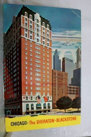 Illinois Il Sheraton Blackstone Hotel Chicago Postcard Old Vintage Card View Pc