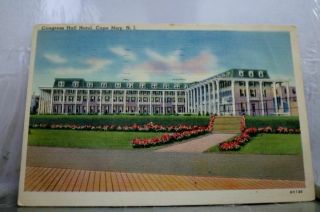 Jersey Nj Congress Hall Hotel Cape May Postcard Old Vintage Card View Post