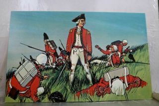 Massachusetts Ma Battle Bunker Hill Postcard Old Vintage Card View Standard Post