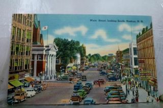 Hampshire Nh Main Street Nashua Postcard Old Vintage Card View Standard Post