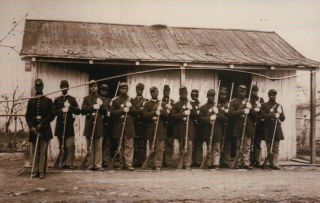 107th Us Colored Troops,  African American,  Black Soldiers - - - Civil War Postcard