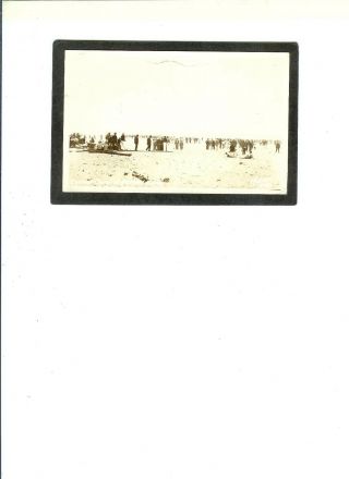 Oregon Real Pc " Summer Crowd At Rockaway Beach " Pmk 10 - 16 - 1944 To Hamilton,  Oh