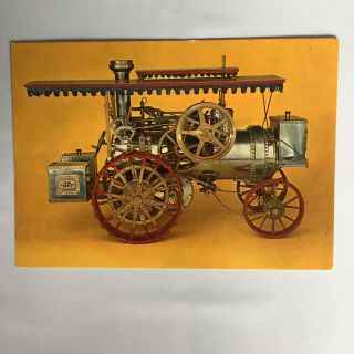 1901 Huber Steam Traction Engine Tractor Scale Model Unposted Postcard