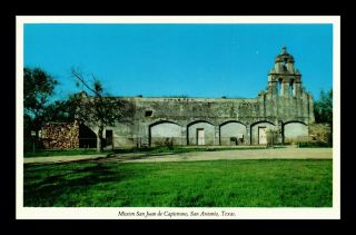 Dr Jim Stamps Us Mission San Juan De Capistrano San Antonio Texas Postcard