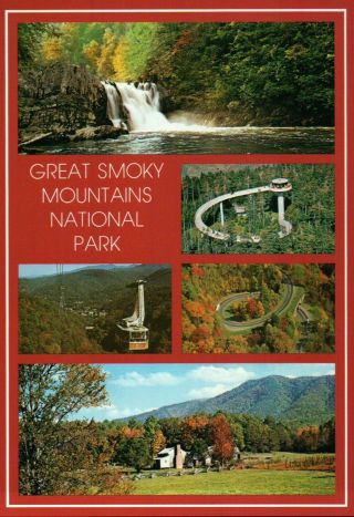 Great Smoky Mountains National Park Tennessee Gatlinburg Ski Lift Etc Postcard