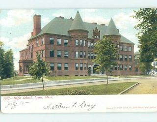 Pre - 1907 High School Lynn Massachusetts Ma A1933