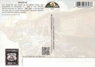 Motorcycles on Route 66,  Oatman Hotel Sign,  Arizona,  Flags Stores etc - Postcard 2