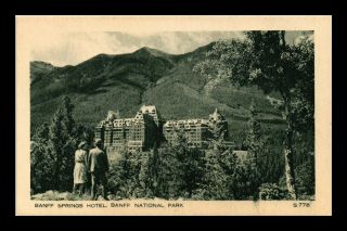 Dr Jim Stamps Banff Springs Hotel National Park Canada View Postcard