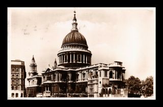 Dr Jim Stamps St Pauls Cathedral London United Kingdom Real Photo Postcard