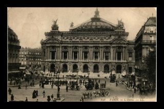 Dr Jim Stamps Opera Building Exterior View Paris France Postcard