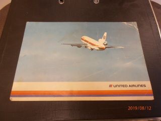 Airline Issue Postcard United Airways Uu Tail Douglas Dc - 10