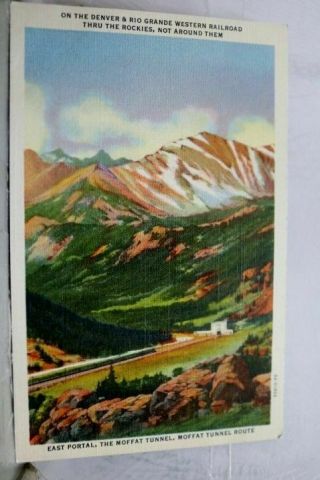 Colorado Co Denver Rio Grande Railroad Postcard Old Vintage Card View Standard