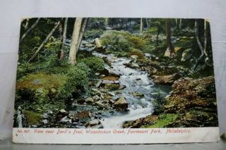 Pennsylvania Pa Wissahickon Creek Fairmount Park Philadelphia Postcard Old View