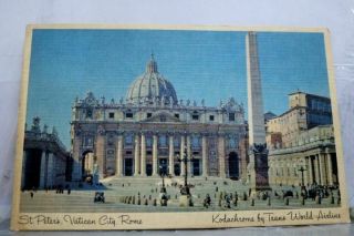 Italy Rome St Peter Vatican City Postcard Old Vintage Card View Standard Post Pc