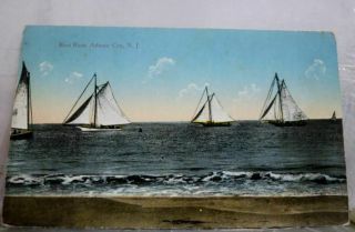 Jersey Nj Boat Race Atlantic City Postcard Old Vintage Card View Standard Pc