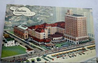 Jersey Nj Hotel Chelsea Atlantic City Postcard Old Vintage Card View Post Pc