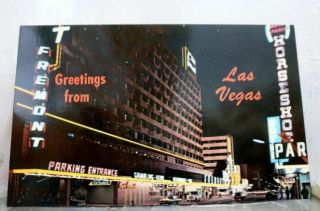 Nevada Nv Las Vegas Downtown Fremont Hotel Postcard Old Vintage Card View Post